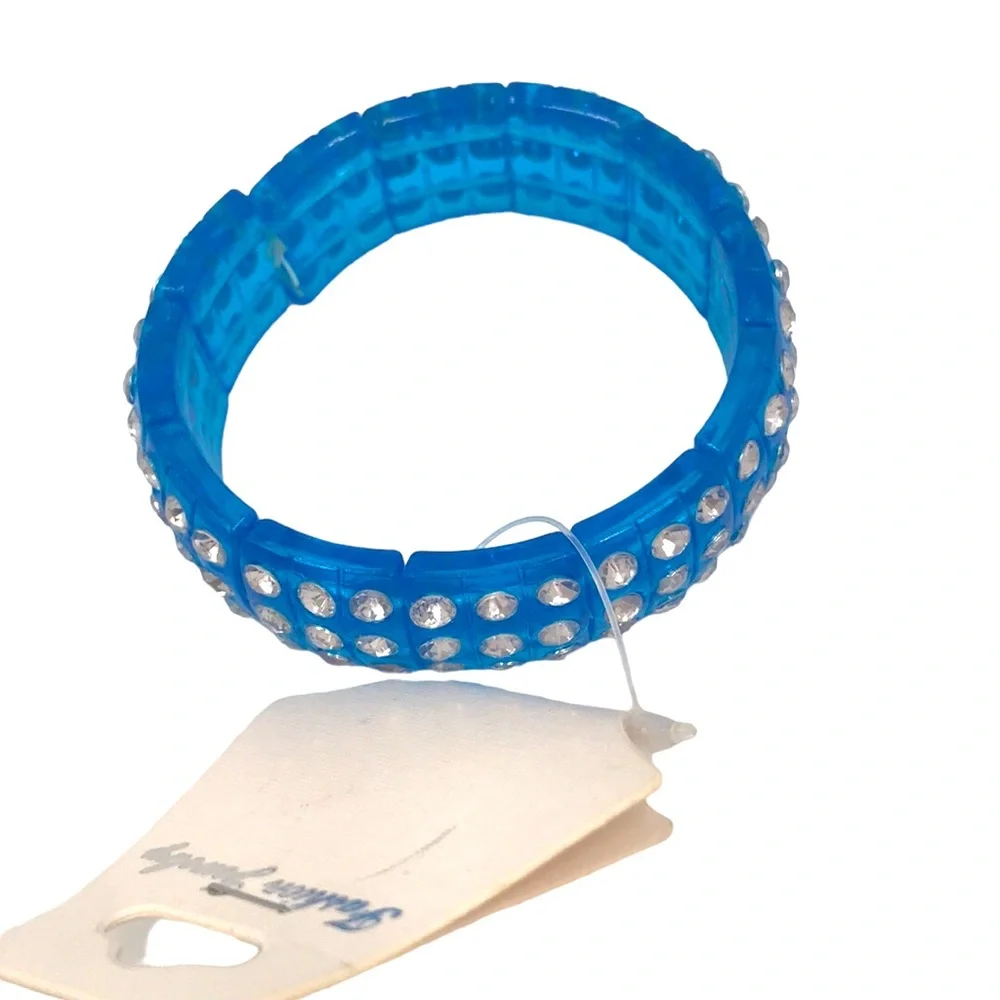 Various Colors Plastic Gem Various Colors Plastic Gem Stone Stretchy Bracelets